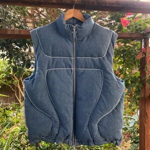 Blue Denim Vest